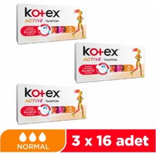 Active Tampon 16'lı Normal - 3'lü Paket