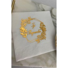 Kidspartim Gold Yaldızlı Beyaz Iyi Bayramlar Peçete 33X33