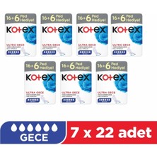 Kotex Ultra Dev Eko Gece 22'li - 7'li Paket