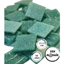 Zen Mozaik Sanatsal Mozaik Çalışmalarınız Için 20X20 mm (2x2 Cm) Renkli Cam Mozaik Taşı