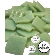 Zen Mozaik Sanatsal Mozaik Çalışmalarınız Için 20X20 mm (2x2 Cm) Renkli Cam Mozaik Taşı