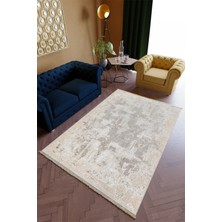 10 Post Online Salon Halısı Spor Bej Dijital Baskı Yolluk Kaymaz Yuvarlak Oval Kesme Ince Yıkanabilir Halı