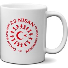 Zeron Tasarım 23 Nisan  Baskılı Kupa Bardak BLL1525