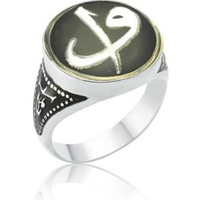 Stil Love Gümüş Elif Vav Erkek Yüzük