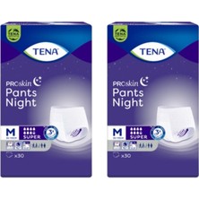 Tena Proskin Pants Night Medium Orta Beden Gece Için Süper Emici Külot 30 Lu 2 Paket / 60 Adet