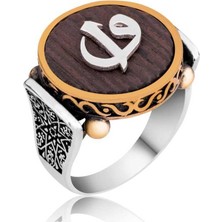 Stil Love Gümüş Kuka Elif Vav Erkek Yüzük