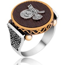 Stil Love Gümüş Tuğralı Kuka Erkek Yüzük