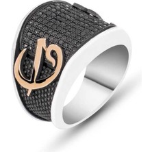 Stil Love Gümüş Elif Vav Erkek Yüzük