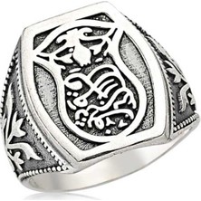 Stil Love Gümüş Kadem-I Şerif Erkek Yüzük