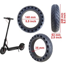 Yanturlar Motorlu Taşıtlar Elektrikli Scooter 9.5 Inch Patlamaz Dolgu Lastik