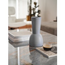 Beige & Stone Venessa Gri Vazo Dekoratif Obje