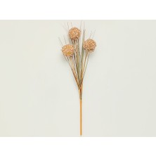 English Home Grass Bush Plastik Tek Dal Yapay Çiçek Kahve