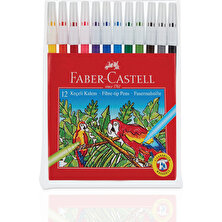 Faber Castell Yıkanılabilir 12 Renk Keçeli Kalem