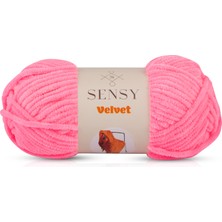 Sensy Premium Velvet Kadife Ip El Örgü Ipi Battaniye Ipi Kazak Ipi Bebek Battaniyesi Ipi