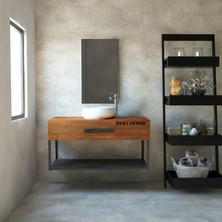 Deryawood  Wind Ahşap Banyo Rafı 40*100*76 Naturel