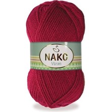 Nako Vizon 03630 5 Adet Premium Akrilik El Örgü Ipi Vişne Çürüğü