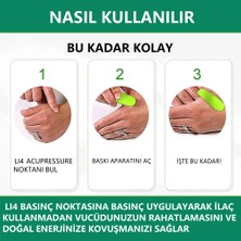 Migren Gerginlik Stres Giderici Acupressure Geleneksel Çin Masaj Aleti 1 Adet Mavi