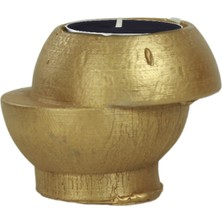 Şamdan Dekoratif Mumluk Şamdan Tealight ve Uzun Mum Uyumlu Kesik Model