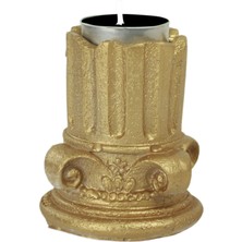 Şamdan Dekoratif Mumluk Şamdan Tealight Mum Uyumlu Sütun Model