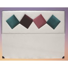 Bengi Ticaret Başlık Alc Elit Model 90CM Baby Face Kumaş Modern Kapitone Krem Yeşil Renk El Yapımı