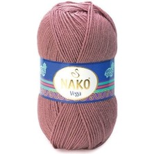 Nako Vega Premium Akrilik El Örgü Ipi 5 Adet 11438 Leylak Kurusu