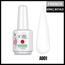 MOZIUR A001 (FRENCH KİREÇ BEYAZI) Uv Led Kalıcı Oje 15ml Ana Renkler