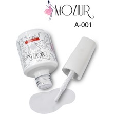 MOZIUR A001 (FRENCH KİREÇ BEYAZI) Uv Led Kalıcı Oje 15ml Ana Renkler