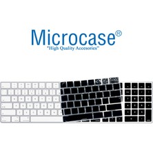 Microcase Apple Magic Keyboard Numerik A1843 MQ052TQ/A Eu Q Klavye Koruma Silikonu - Siyah AL3550