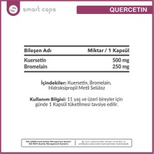 Smartcaps  Quercetin 500 mg 30 Kapsül