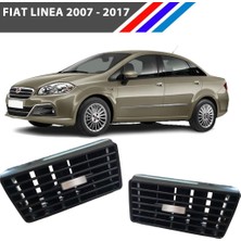 Otozet Fiat Linea Havalandırma Izgarası Köşe Sol-Sağ Set Krom Düğmeli