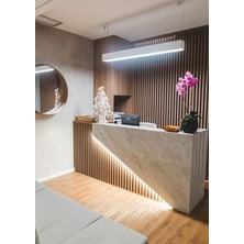 Mikro Aydınlatma Lineer Armatür 100CM(BEYAZ Kasa,gün Işığı 3000K) Ledli Sarkıt Modern LED Avize, Salon, Mutfak 22W