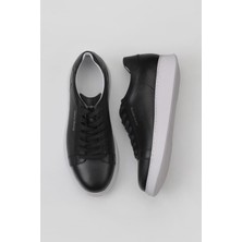 Bueno Shoes Siyah Atlas Deri Erkek Spor Ayakkabı10