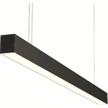 Mikro Aydınlatma Lineer Armatür 150CM(SIYAH Kasa,gün Işığı 3000K) Ledli Sarkıt Modern LED Avize, Salon, Mutfak 33W