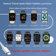 Z-Mobile Apple Watch Manyetik Şarj Cihazı 1 / 2 / 3 / 4 / 5 / 6 / 7 / 8 / Se Type-C Şarj Aleti Manyetik Şarj Kablosu