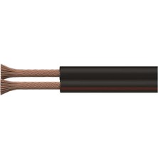 Mykablo Emek Kablo - 2x0.75 mm - Hoparlör Kablosu - Siyah