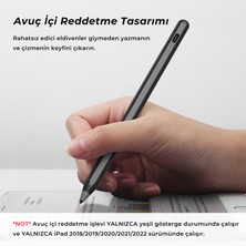 Bix SP02B Bluetooth Stylus Pen Manyetik Çekim Destekli, Avuç İçi Reddetme Özellikli iPad Kalemi Siyah 2018-2022 için iPad Android Windows Bütün Kapasitif Dokunmatik Cihazlar ile Uyumlu