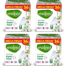 Molped Pure&soft Hijyenik Ped Mega Fırsat Uzun 36'lı 4 Paket