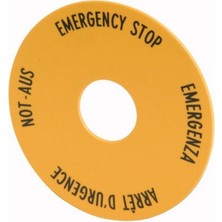 Eaton 216483 Buton Aksesuarı Etiket Ø=60MM (Acil Durdurma Butonu Için)