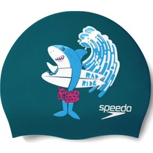 Speedo  Silikon Bone Slogan Prt Cap Ju Blue 8-0838614637