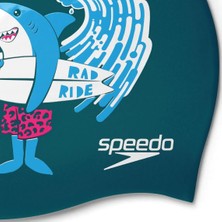 Speedo  Silikon Bone Slogan Prt Cap Ju Blue 8-0838614637