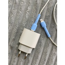 Go Aksesuar Kablo Koruyucu Çift Taraflı Apple Yeni Nesil Kablo (Type-C To Lightining)  Uyumlu