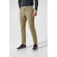 D'S Damat Slim Fit Yeşil Düz Chino Pantolon 0HCC3T405323M