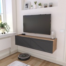 Yıldız Elegance Selin Luxe Tv Ünitesi Tv Sehpası Ahşap/ Antrasit