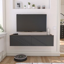 Yıldız Elegance Selin Luxe Tv Ünitesi Tv Sehpası Ahşap/ Antrasit