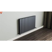 Nixrad Nirvana 500X2070 Antrasit 26 Dilim Dekoratif Hibrit Alüminyum&çelik Isı Verimliliği Arttırılmış Dizayn Radyatör