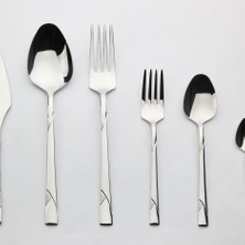 Dincel Çelik 84 Parça Gümüş Çatal Kaşık Bıçak Seti