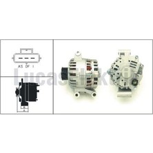 Lucas Alternator 12V 95A Transit 2,4ı Iv 2,0di   2,4di 00> Normal Kasnak