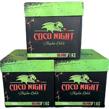 Coco Night 3kg Hindistan Cevizi Küp Nargile Kömürü 26MM