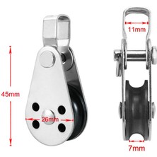 Dharry 2 Adet 316 Paslanmaz Çelik Tel Halat Kasnağı Sistemi Tekne Kano Kayak Kaldırma (Yurt Dışından)