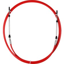 Dharry Yamaha Tekne Motor Dıştan Takma Kırmızı/siyah Için 2x 18FT Gazı Kontrol Kablo Tel (Yurt Dışından)